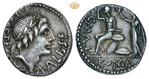 AR Denarius 96 BC