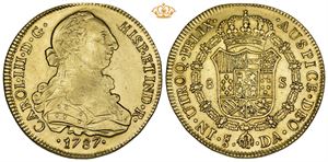 8 Escudos 1787 DA