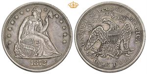 Dollar 1872 CC, Seated Liberty