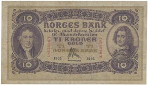 10 kroner 1905. A.9632487.